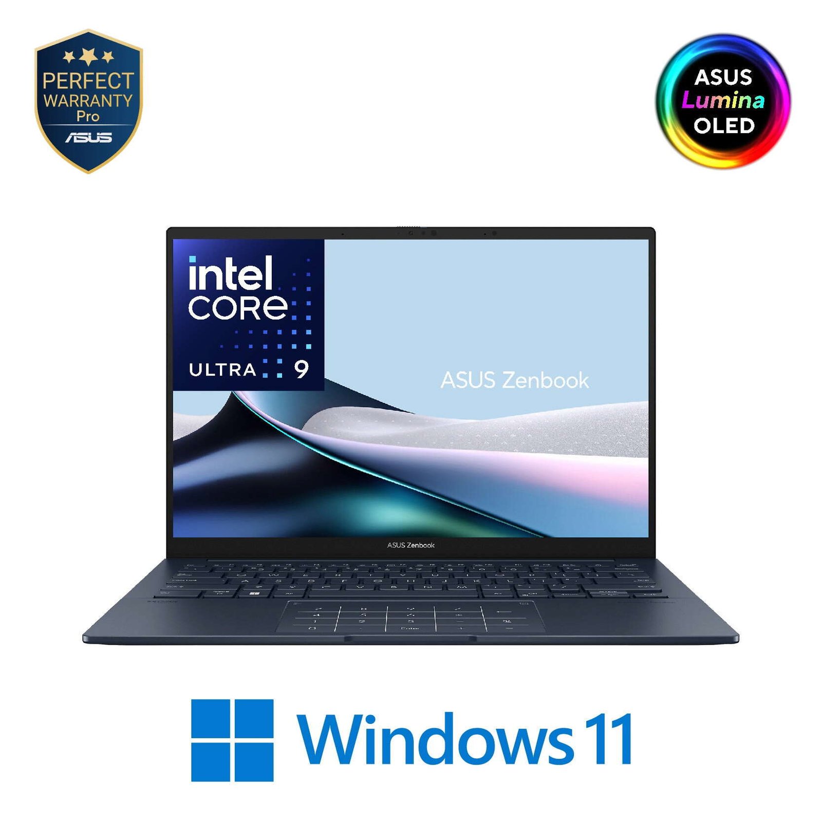 ‏⁦ASUS⁩ ⁦ZenBook⁩ ⁦14⁩ ⁦OLED⁩ ⁦UX3405MA-PP009WS⁩ مع معالج ⁦Intel⁩® ⁦Core⁩™ ⁦Ultra⁩ ⁦9⁩ ⁦185H⁩، ذاكرة ⁦RAM⁩ سعة ⁦16⁩ جيجابايت، هارد ديسك ⁦SSD⁩ سعة ⁦1⁩ تيرابايت – ⁦Intel⁩® ⁦Arc⁩، شاشة ⁦14⁩ بوصة بدقة ⁦3K⁩ – ويندوز ⁦11⁩ – لون أزرق بوندير