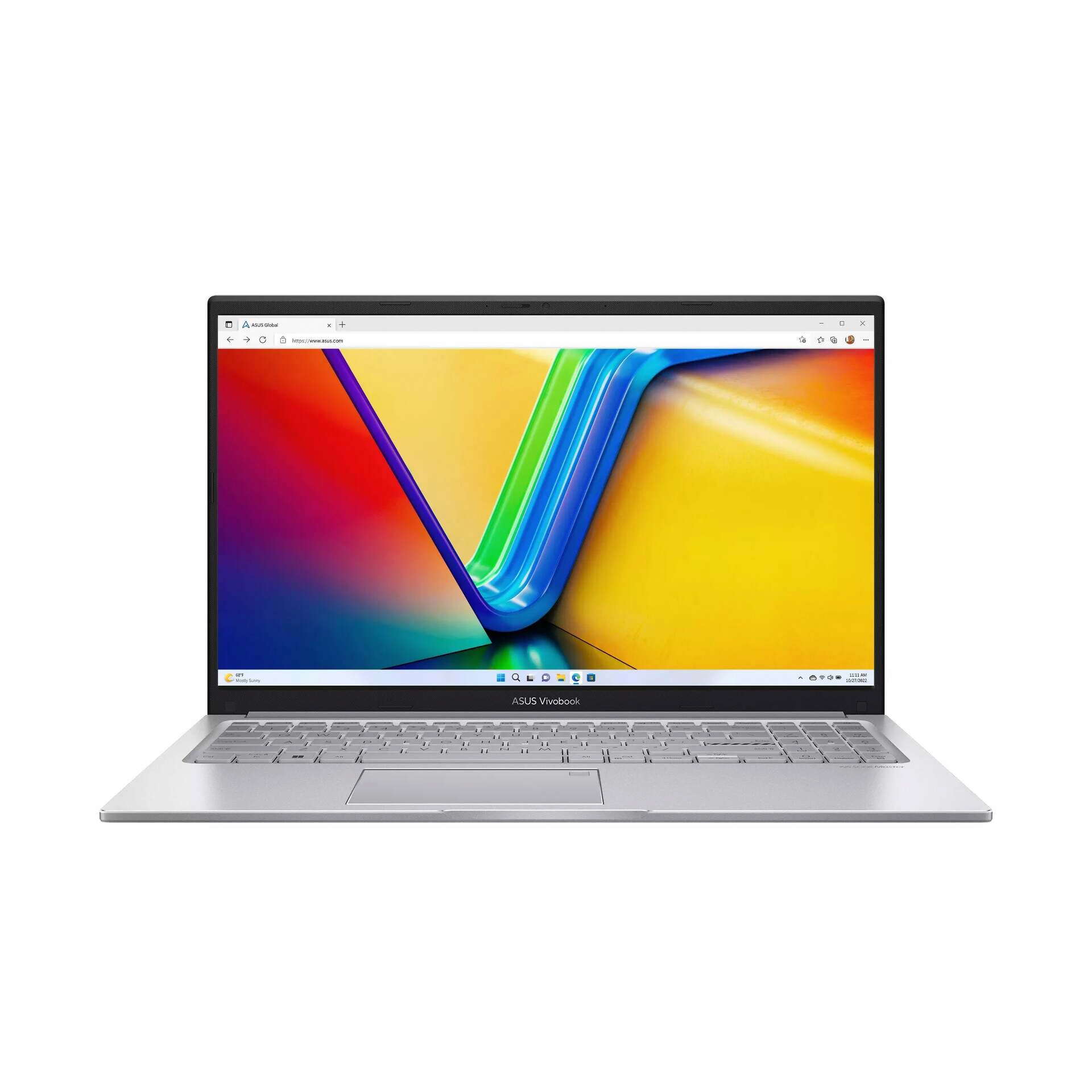 لابتوب ASUS Vivobook 15، Core 7 150U، رام 8GB، SSD 512GB، Intel Graphics، شاشة 15.6″ FHD، Windows 11، X1504VA-BQ857W، فضي Cool Silver