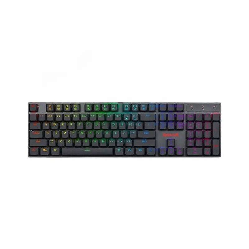 لوحة مفاتيح الألعاب الميكانيكية Redragon K535-KR بمفاتيح RGB زرقاء لأجهزة الكمبيوتر المخصصة للألعاب التي تعمل بنظام Windows، لون أسود