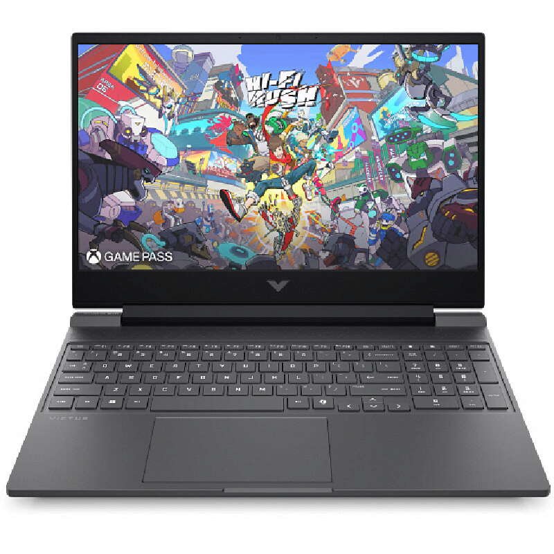لابتوب HP Victus للألعاب بمعالج Intel Core i5-13450HX، 8GB RAM، 1TB SSD، كارت NVIDIA GeForce RTX 3050، شاشة 15.6 بوصة FHD، ويندوز 11، موديل 15-fa2033ne – فضي ميكا
