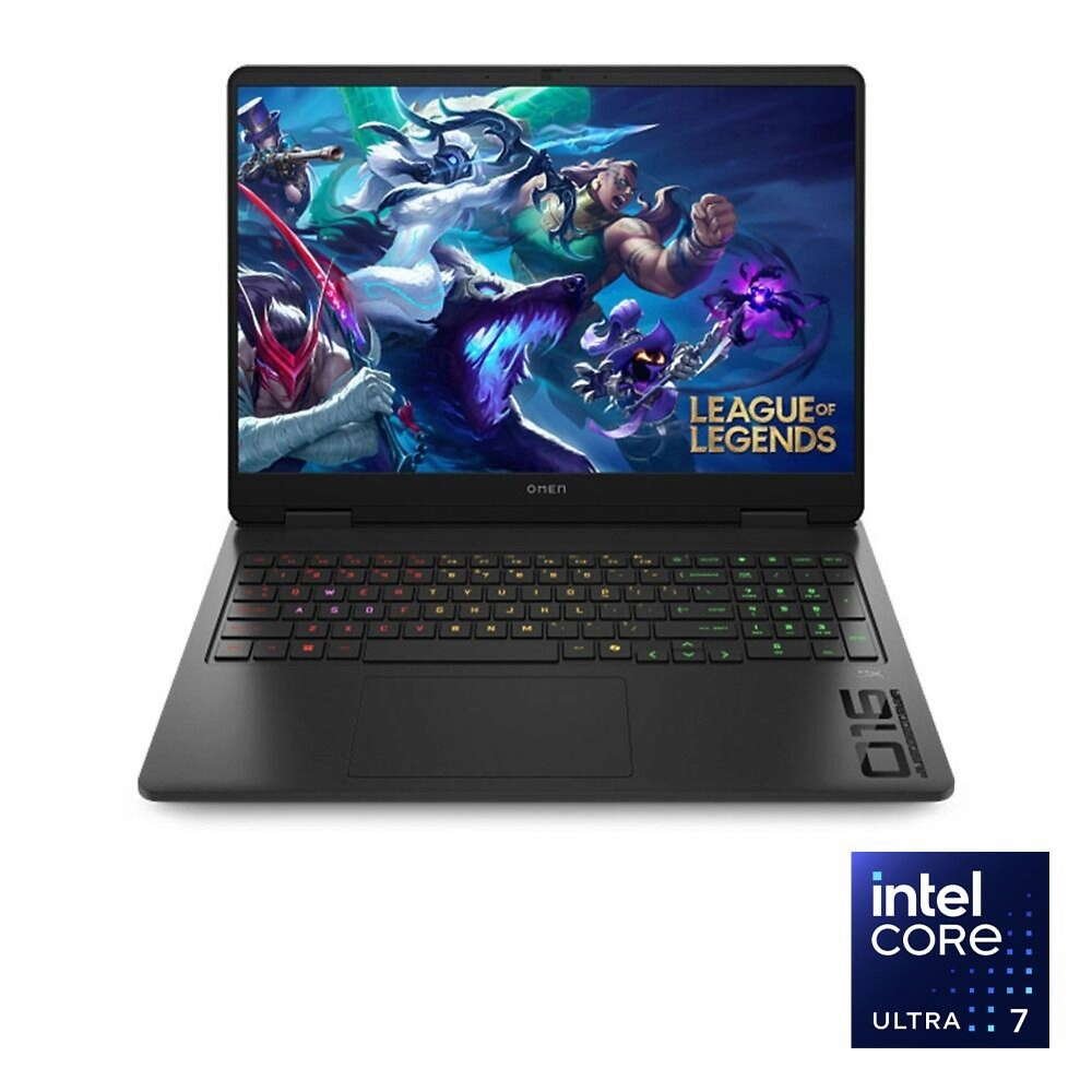 لابتوب HP بمعالج Intel Core Ultra 7، 24GB، 1TB، كارت RTX 5060، شاشة 16 بوصة 2K، ويندوز 11 – أسود